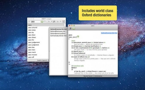 ABBYY Lingvo Dictionary 1.9.5 (Mac OS X)