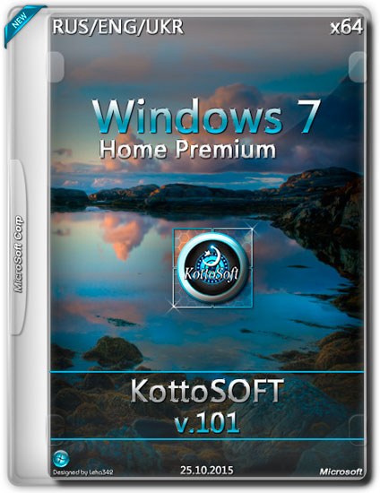 Windows 7 x64 Home Premium KottoSOFT v.101 (RUS/ENG/UKR/2015)