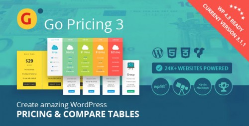 [nulled] Go Pricing v3.1.1 - WordPress Responsive Pricing Tables Plugin product graphic