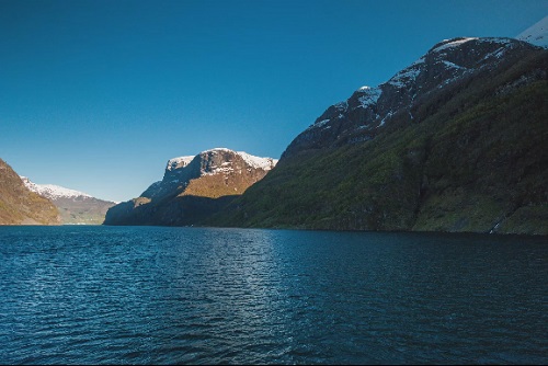 Fjord boat ride two 4k timelapse