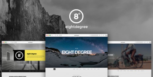 Nulled Eight Degree - One Page Parallax WordPress Theme snapshot