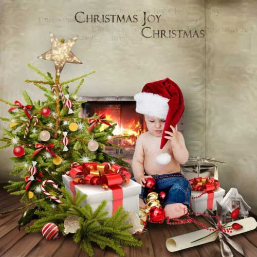 Новогодний скрап-комплект - Рождественская радость 