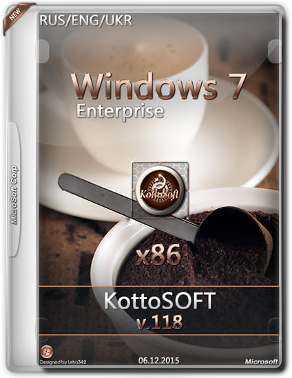 Windows 7 Enterprise x86 KottoSOFT v.118 (RUS/UKR/ENG/2015)