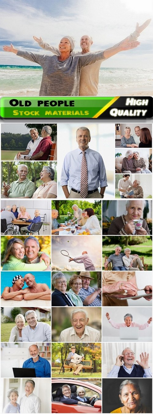 Old people smiling and happy seniors - 25 HQ Jpg
