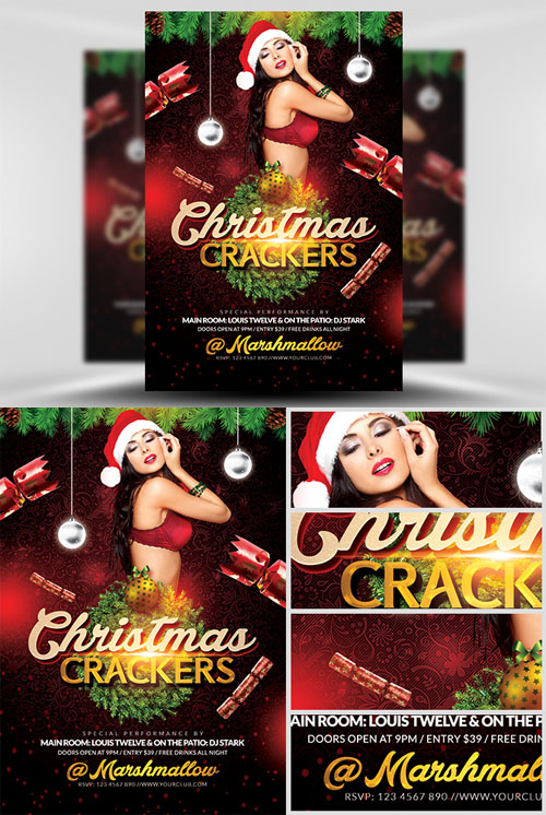 Flyer Template PSD - Christmas Cracker 6