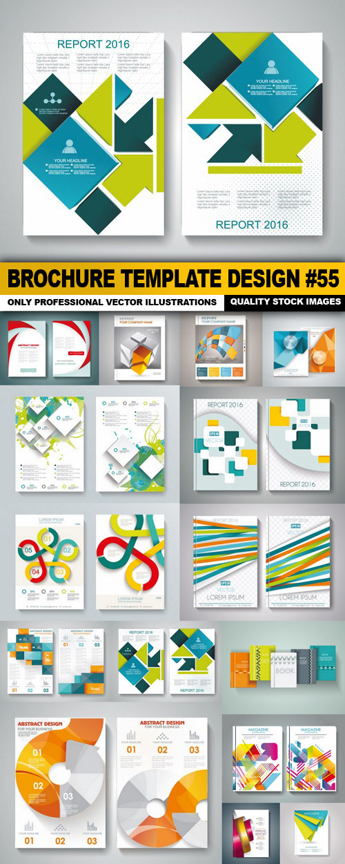 Brochure Template Design - 15 Vector