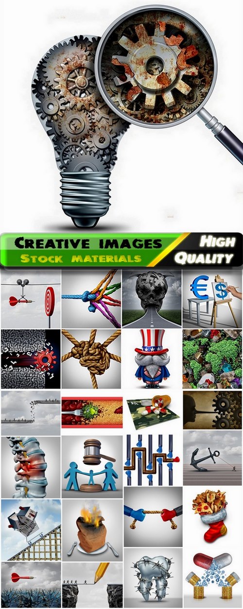 3d render creative and conceptual images from stock 2 - 25 HQ Jpg