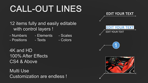 Line Call-Outs - Project for After Effects (Videohive)