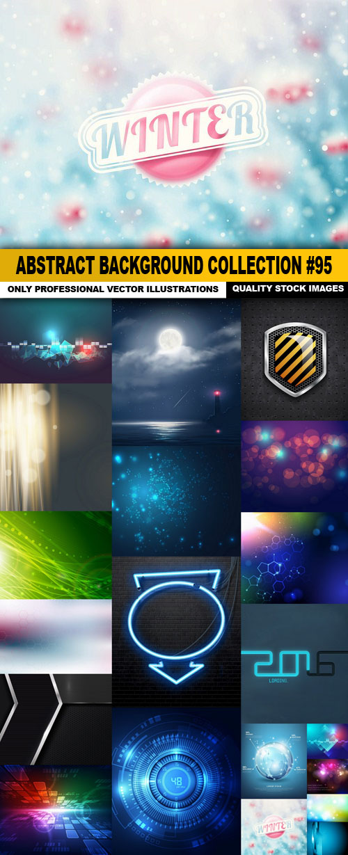 Abstract Background Collection #95 - 20 Vector