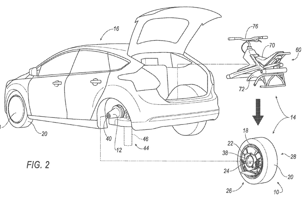 Компания Ford запатентовала электрический моноцикл
