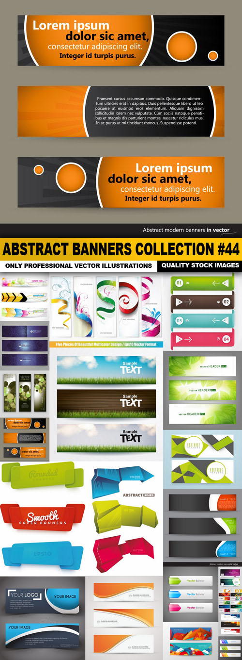Abstract Banners Collection #44 - 20 Vectors