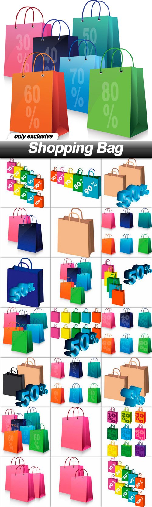 Shopping Bag 3 - 20 EPS