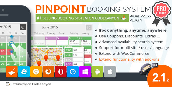 Nulled CodeCanyon - Pinpoint Booking System PRO v2.1.2 - WordPress Plugin
