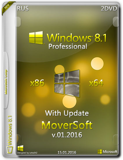 Windows 8.1 Pro x86/x64 With Update MoverSoft v.01.2016 (RUS)