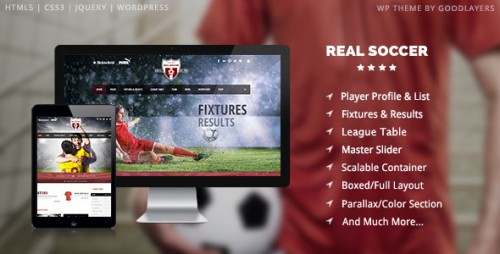 [NULLED] Real Soccer v1.06 - Sport Clubs Responsive WP Theme  