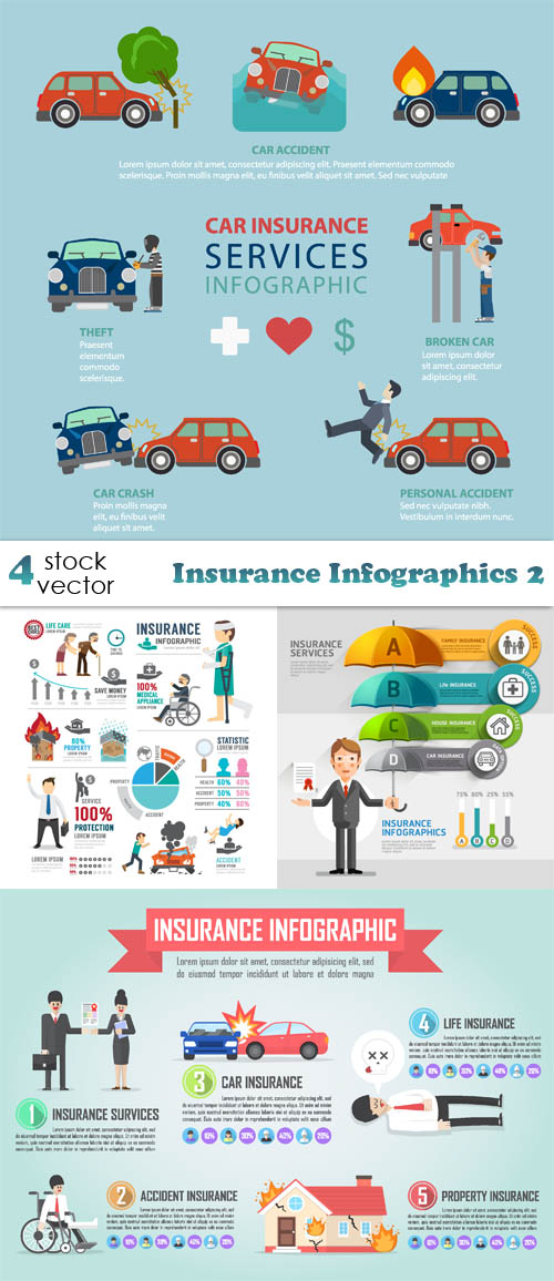 Vectors - Insurance Infographics 2