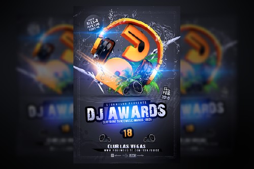 CM - DJ Awards Flyer Template 503679