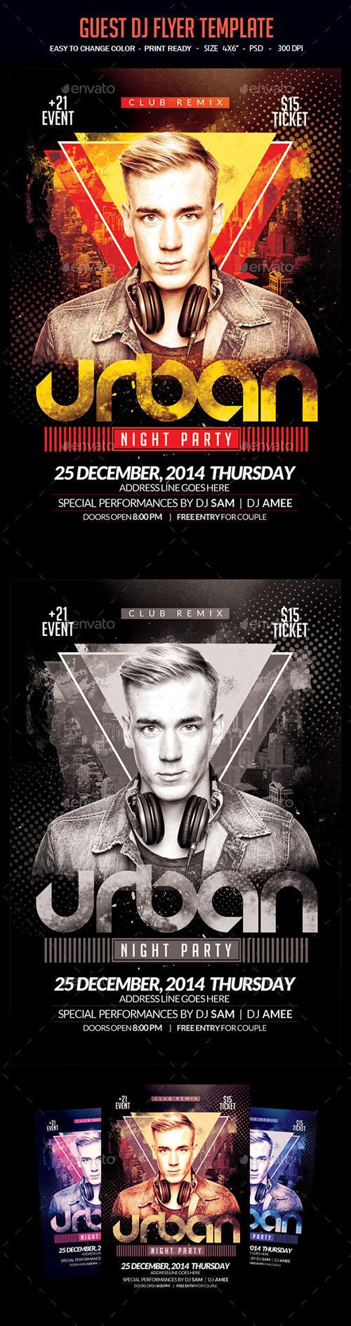 Graphicriver - Urban Night Party Flyer Template 14422936