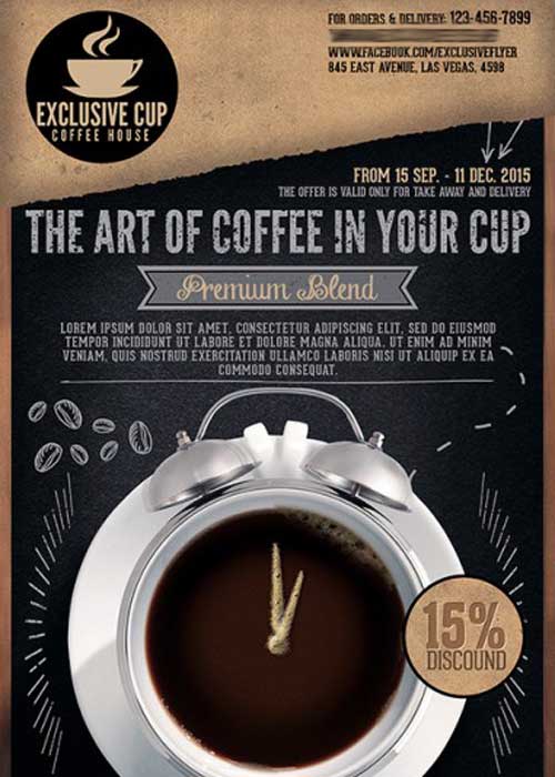 Coffee Shop Premium Business Flyer PSD Template