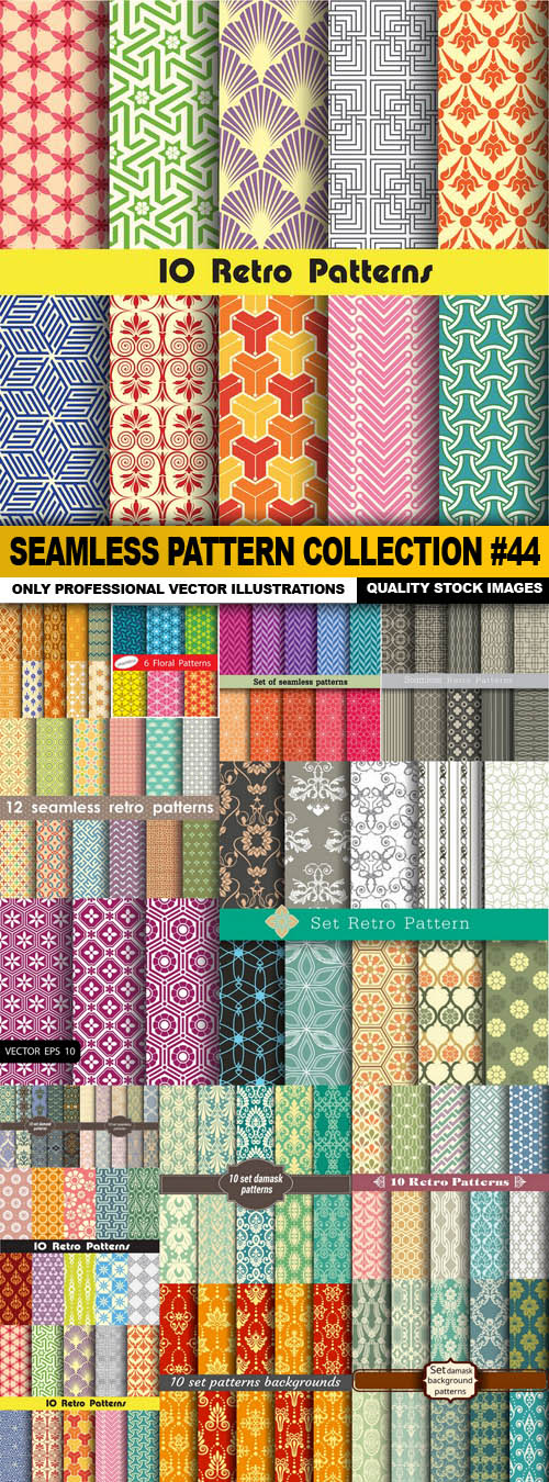 Seamless Pattern Collection #44 - 15 Vector