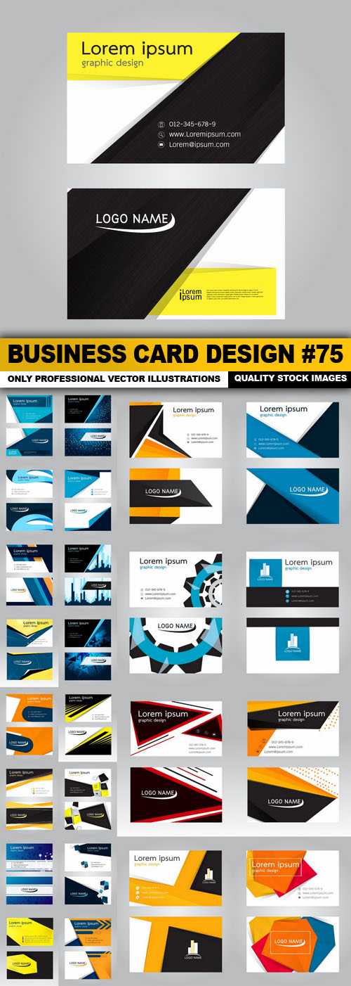 Business Card Design #75 - 25 Vector