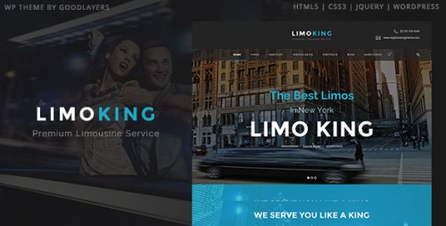 NULLED Limo King - Limousine  Transport Car Hire WordPress Theme graphic