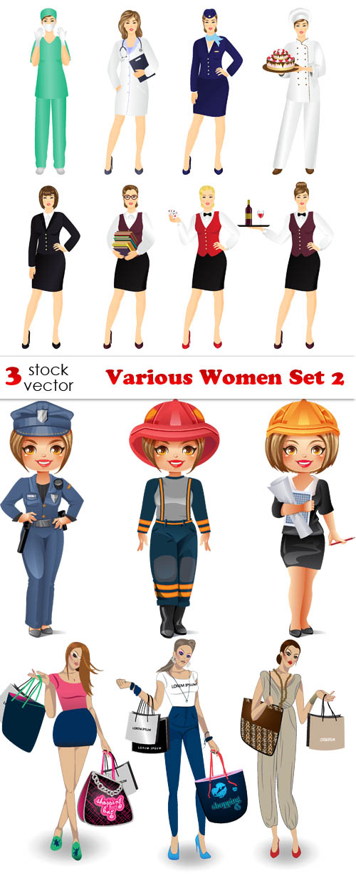 Vectors - Various Women Set 2