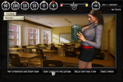 Lesson of Passion – Outcast Academy – Naughty Girls Sim Comic