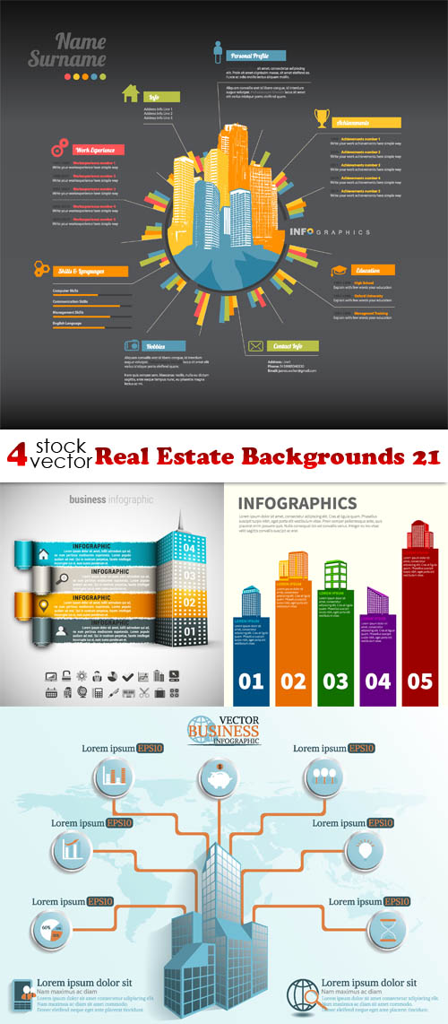 Vectors - Real Estate Backgrounds 21