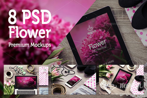 08 PSD Flower Mockups 277347