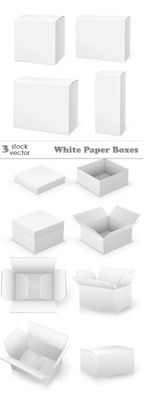 Vectors - White Paper Boxes