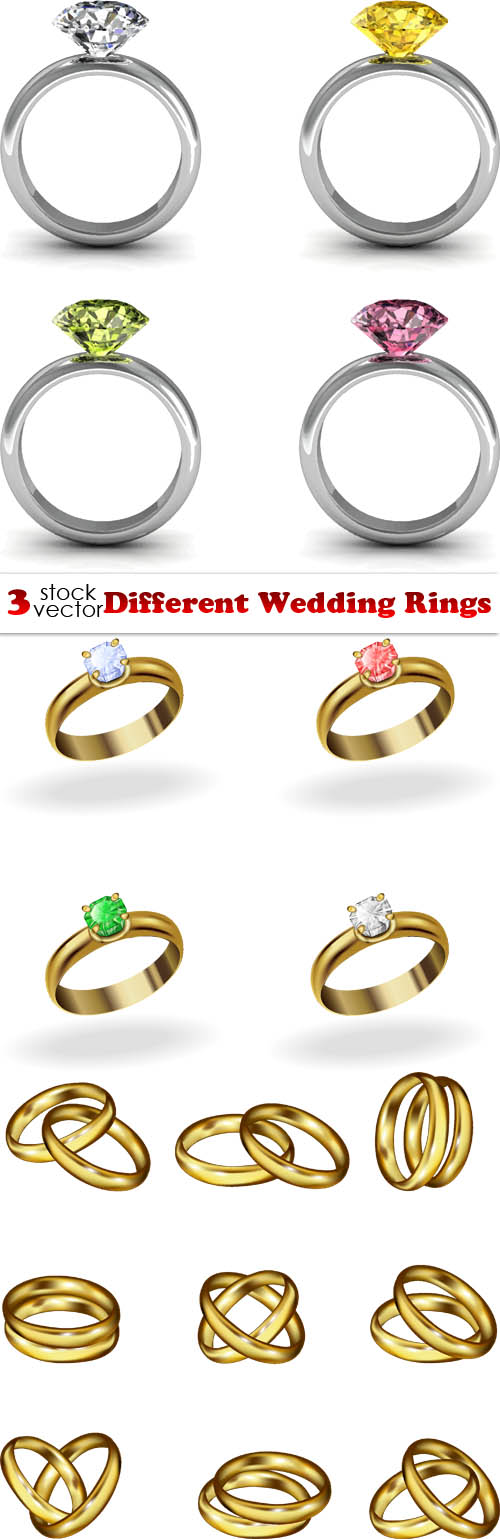 Vectors - Different Wedding Rings