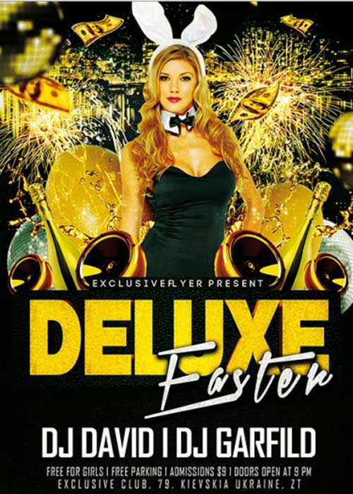Deluxe Easter Party Premium Flyer Template