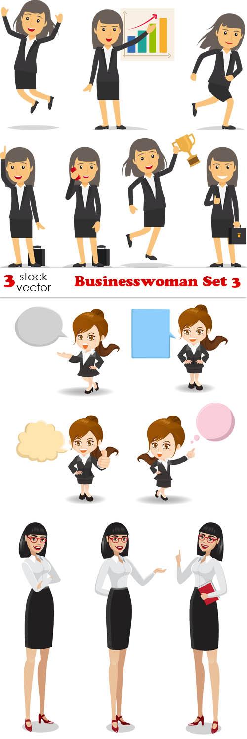 Vectors - Businesswoman Set 3