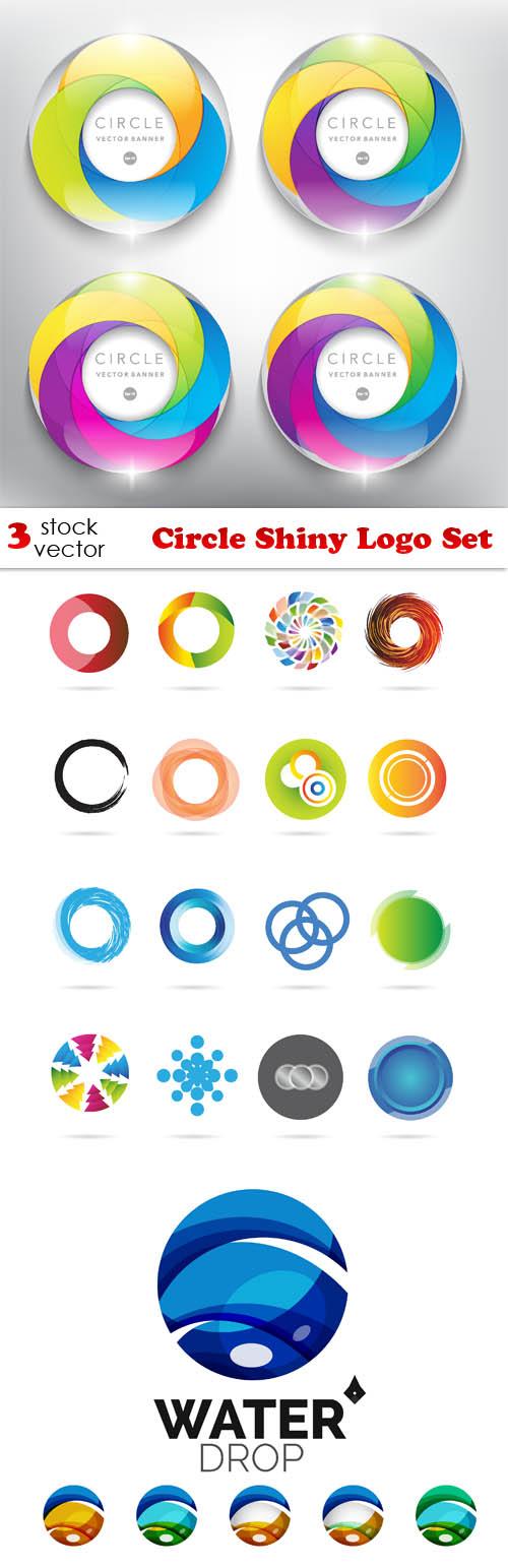 Vectors - Circle Shiny Logo Set