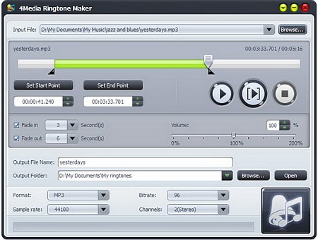 4Media Ringtone Maker 2.0.4.0908 Portable