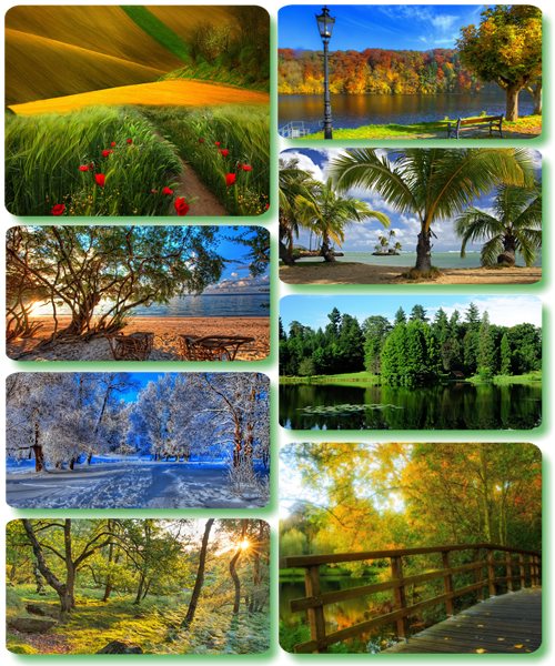 Живописные пейзажи - Обои с фото природы (альбом 181)