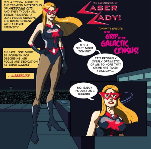 Legmuscle Laser Lady Comic