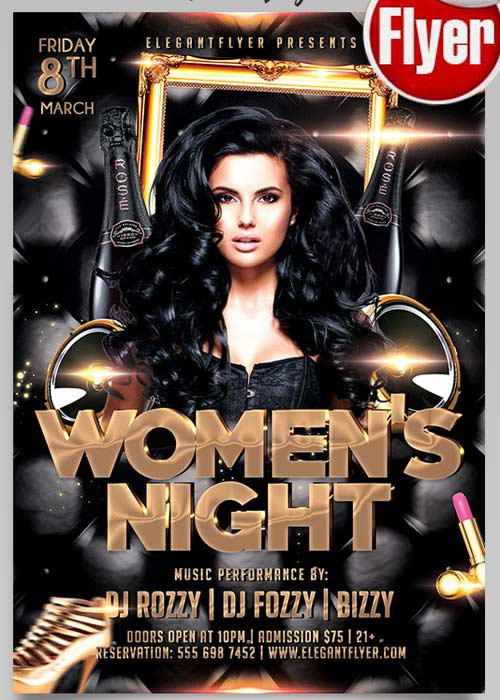 Womens Night Flyer PSD Template + Facebook Cover