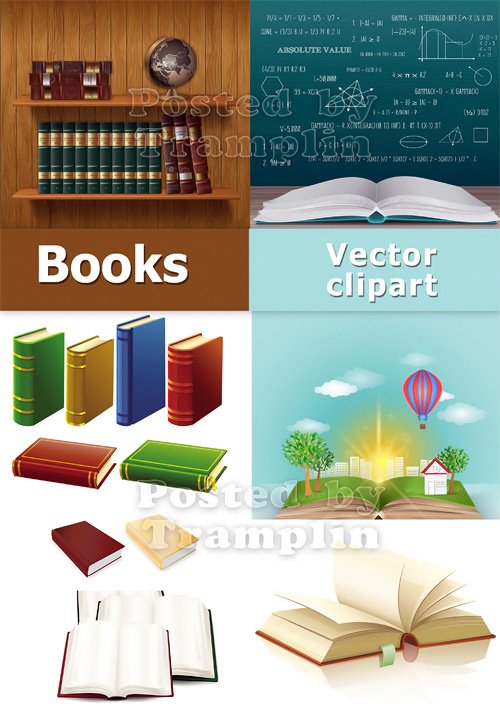 Книги – векторный клипарт