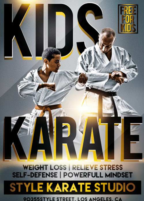 Kids Karate V2 PSD Flyer Template