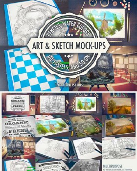 Art and Sketch Mockup Collection