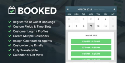 Nulled Booked v1.7.7 - Appointment Booking for WordPress product picture