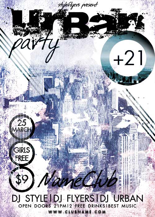 Urban Party Flyer Template