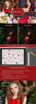 American Beauty - Red Petals Overlay