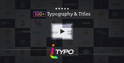 iTypo | Typography & Title Animations - Project for After Effects (Videohive)