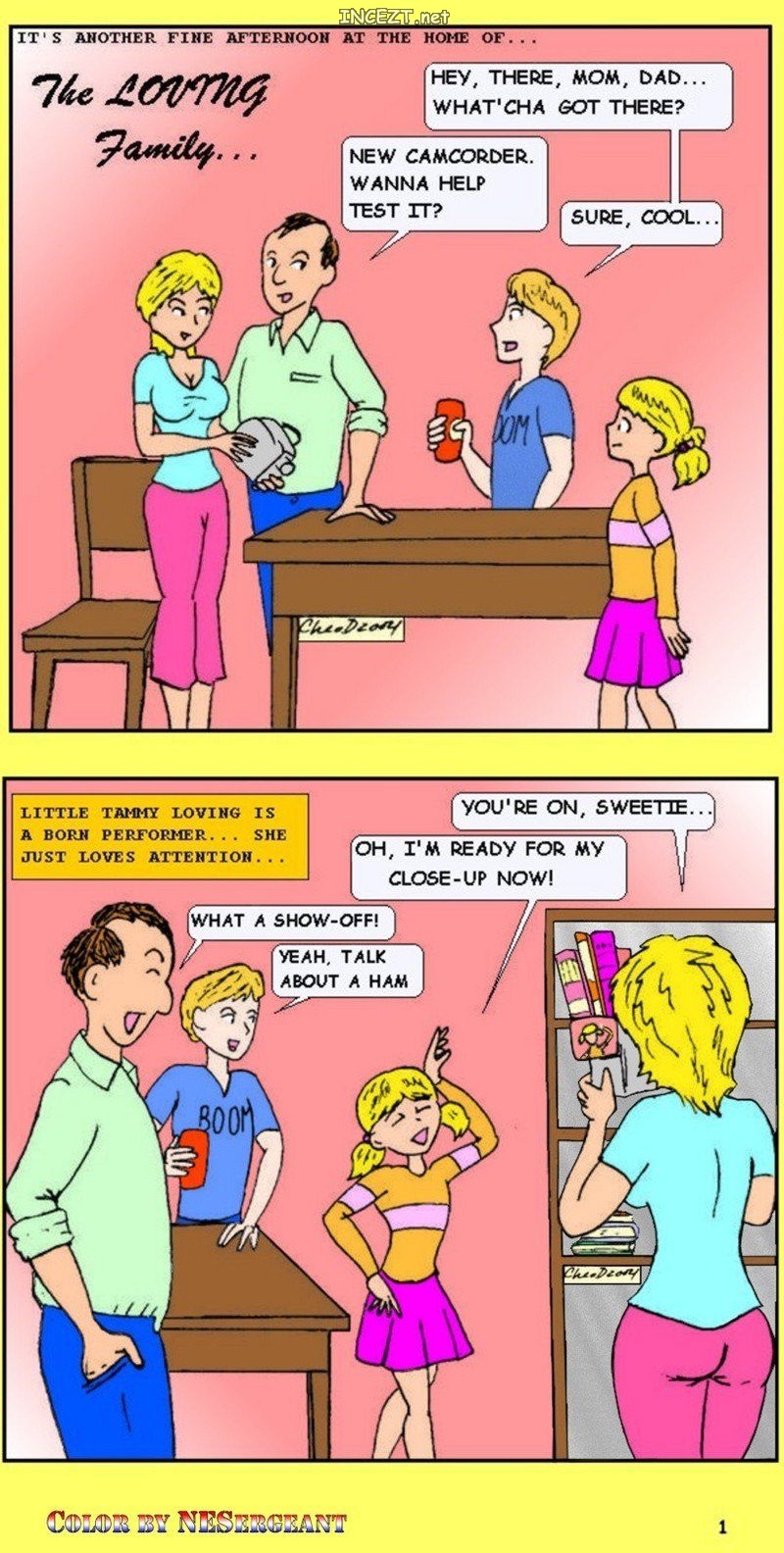 Cartoon incest Porn Comics